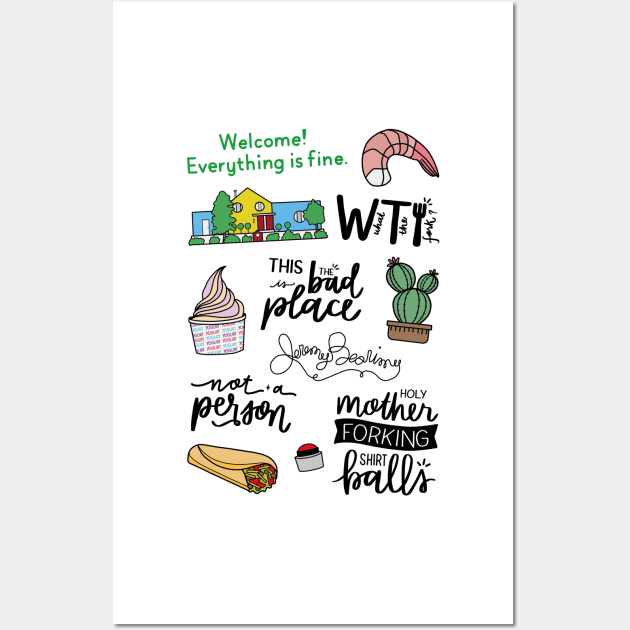 The Good Place TV Show Art Wall Art by lettersofjoy